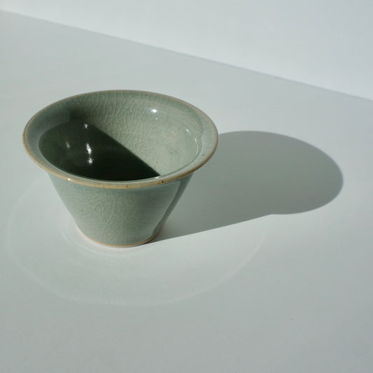 handmade celadon teacup by Kongji Pottery