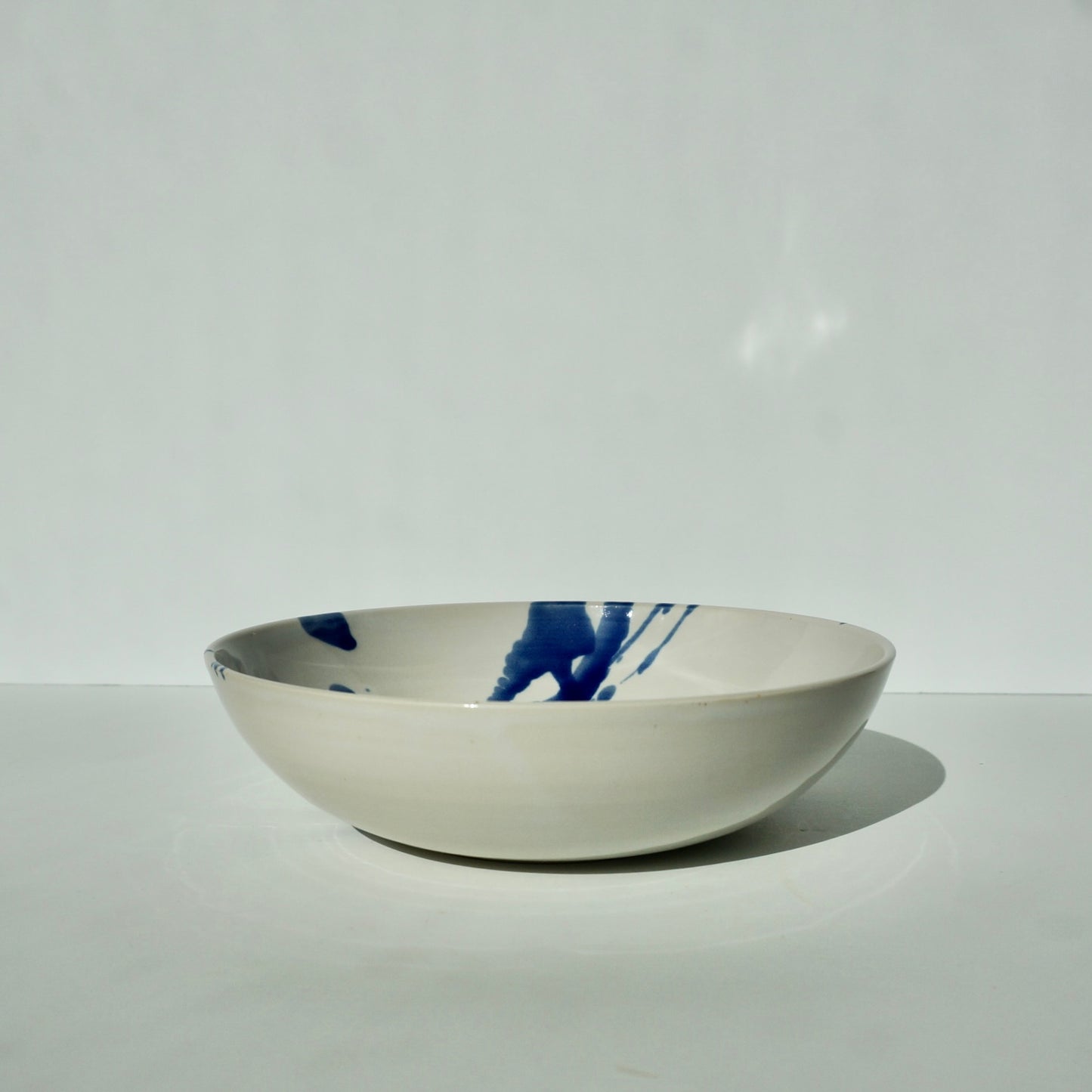 handmade ceramic low bowl by Kongji Pottery