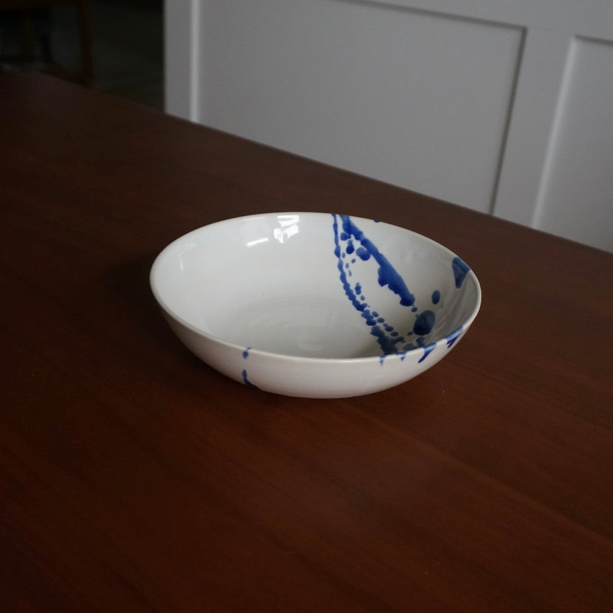 handmade ceramic low bowl by Kongji Pottery