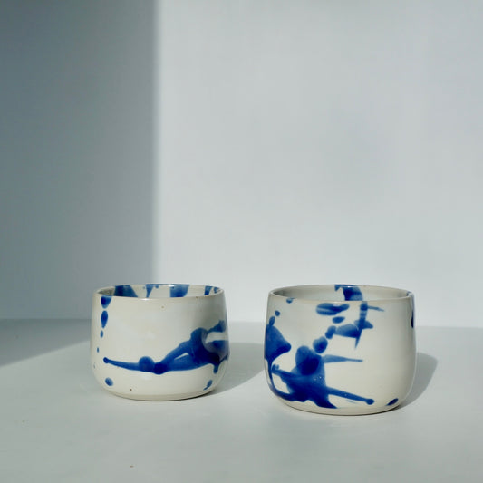 handmade ceramic pinch cups by Kongji Pottery