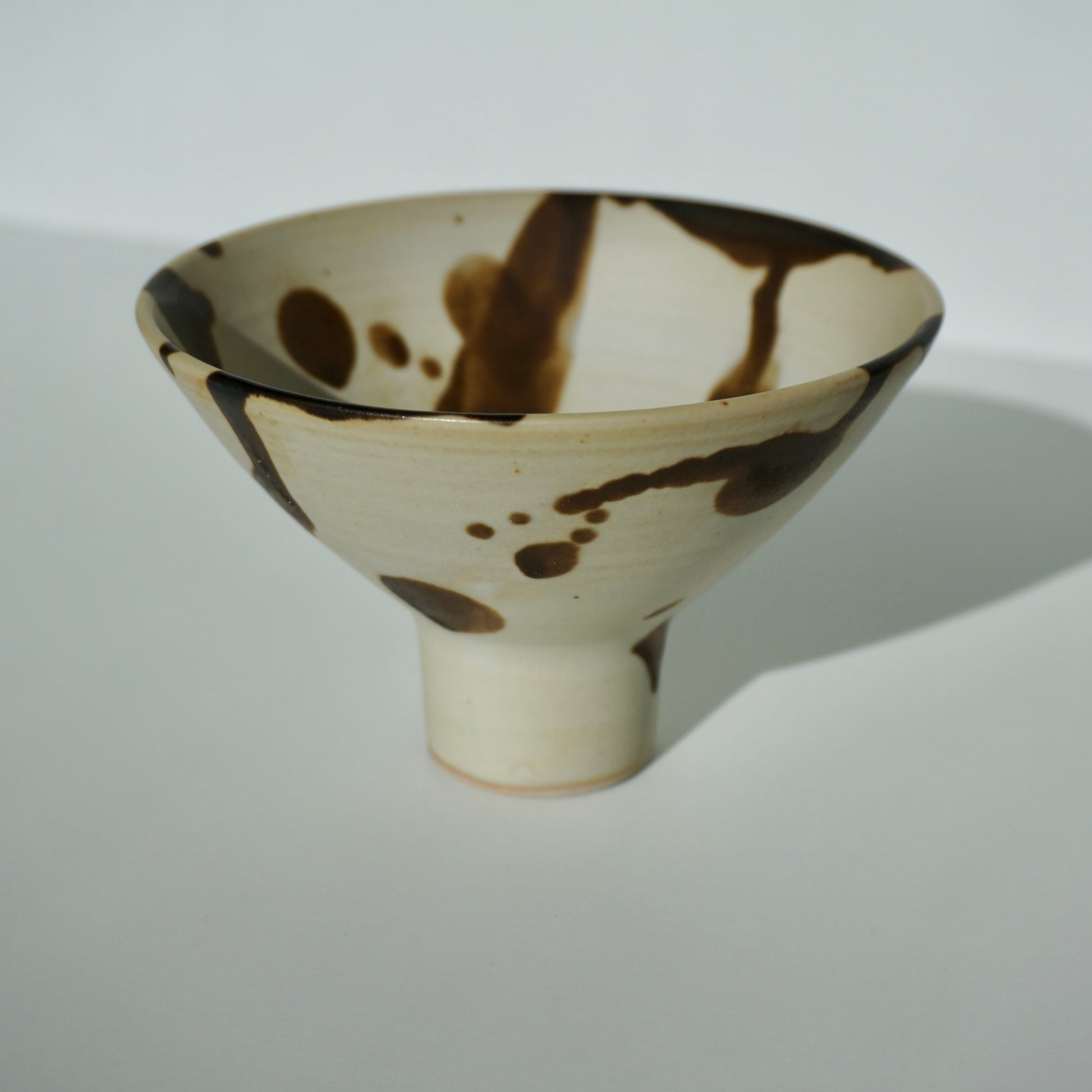 handmade ceramic pedestal bowl Kongji Pottery